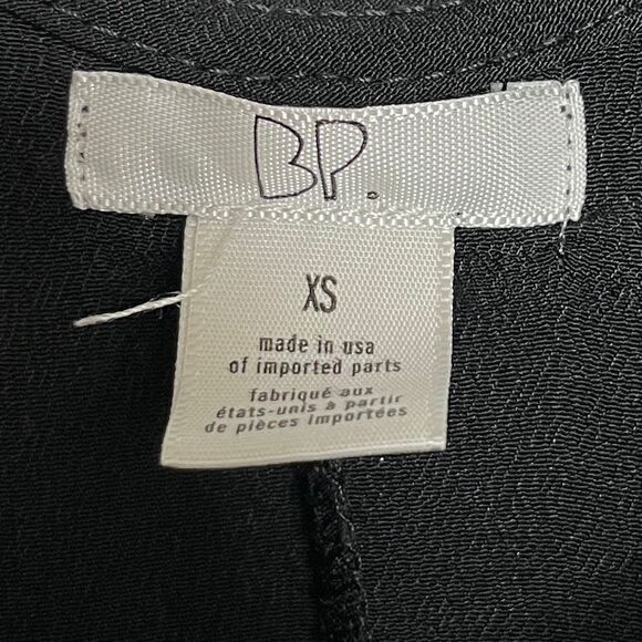 🎄BP Cold Shoulder Criss Cross Back Flouncy Top Black Size XS - Picture 5 of 5